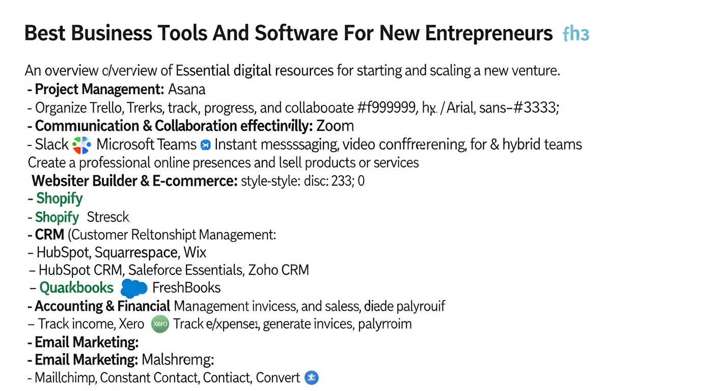 Best Business Tools And Software For New Entrepreneurs