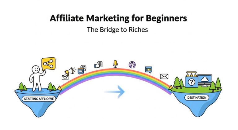 affiliate marketing for beginners - featured illustration