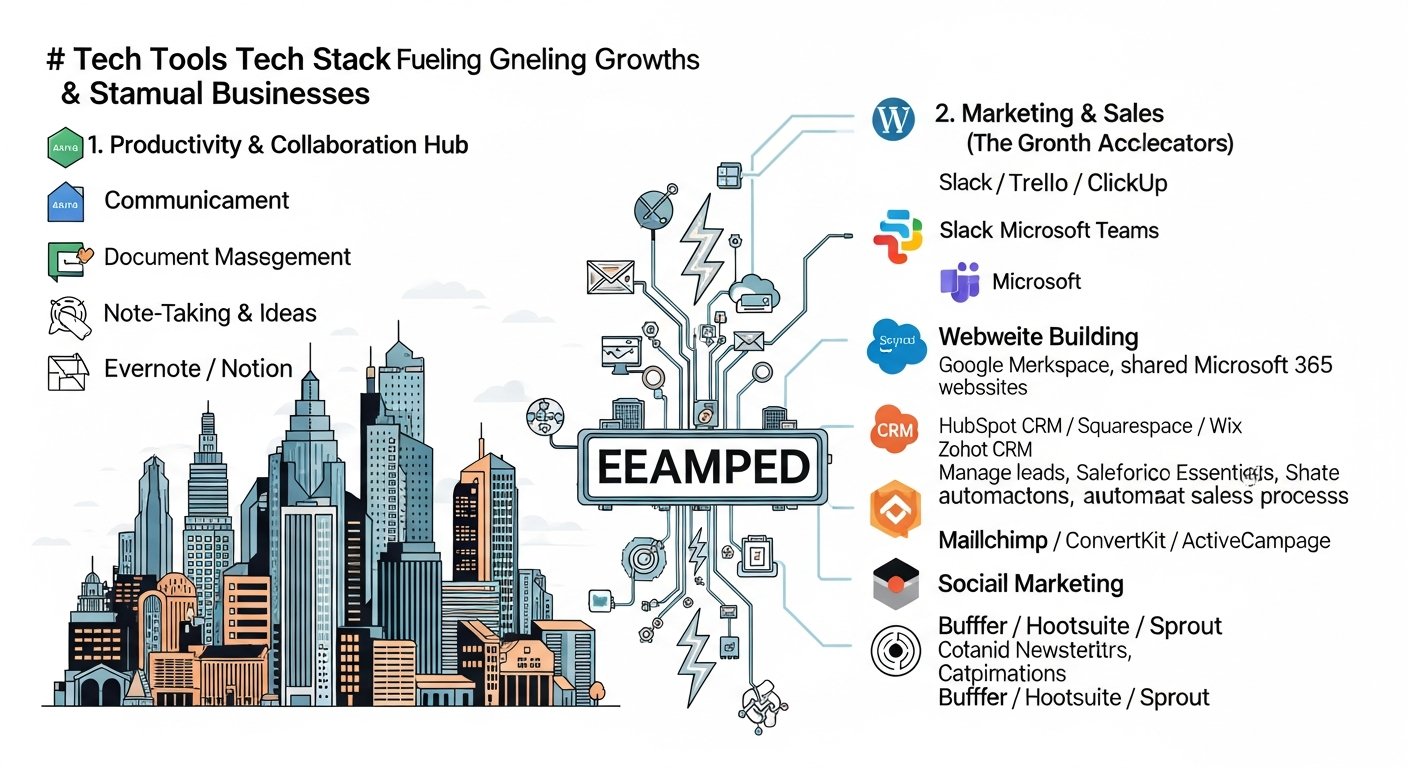 best tech tools for startups and small businesses - featured illustration