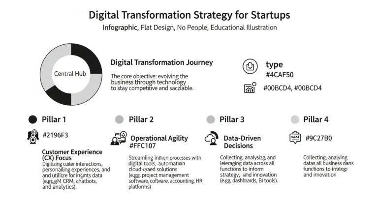 digital transformation strategy for startups - featured illustration