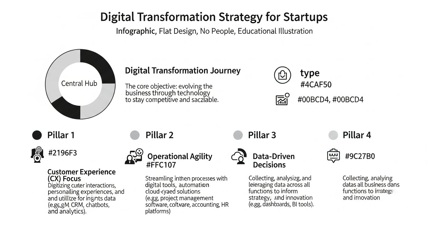 digital transformation strategy for startups - featured illustration