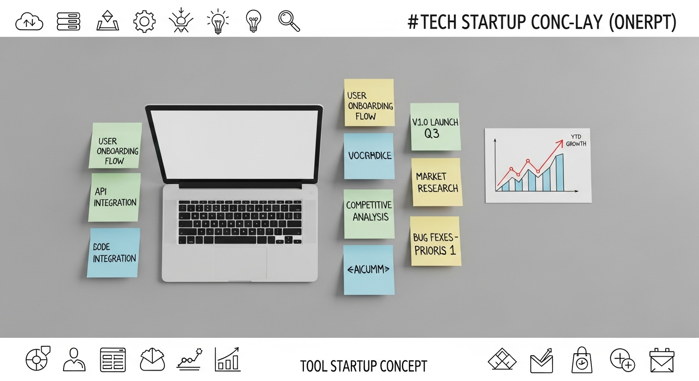Infographic showing various startup funding stages and options