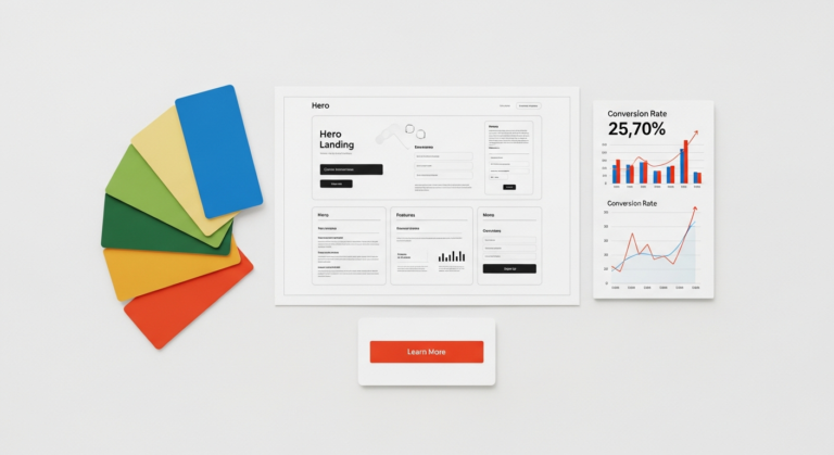 how to build startup landing page 2026