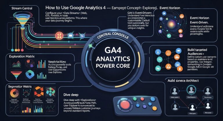 how to use google analytics 4 - featured illustration