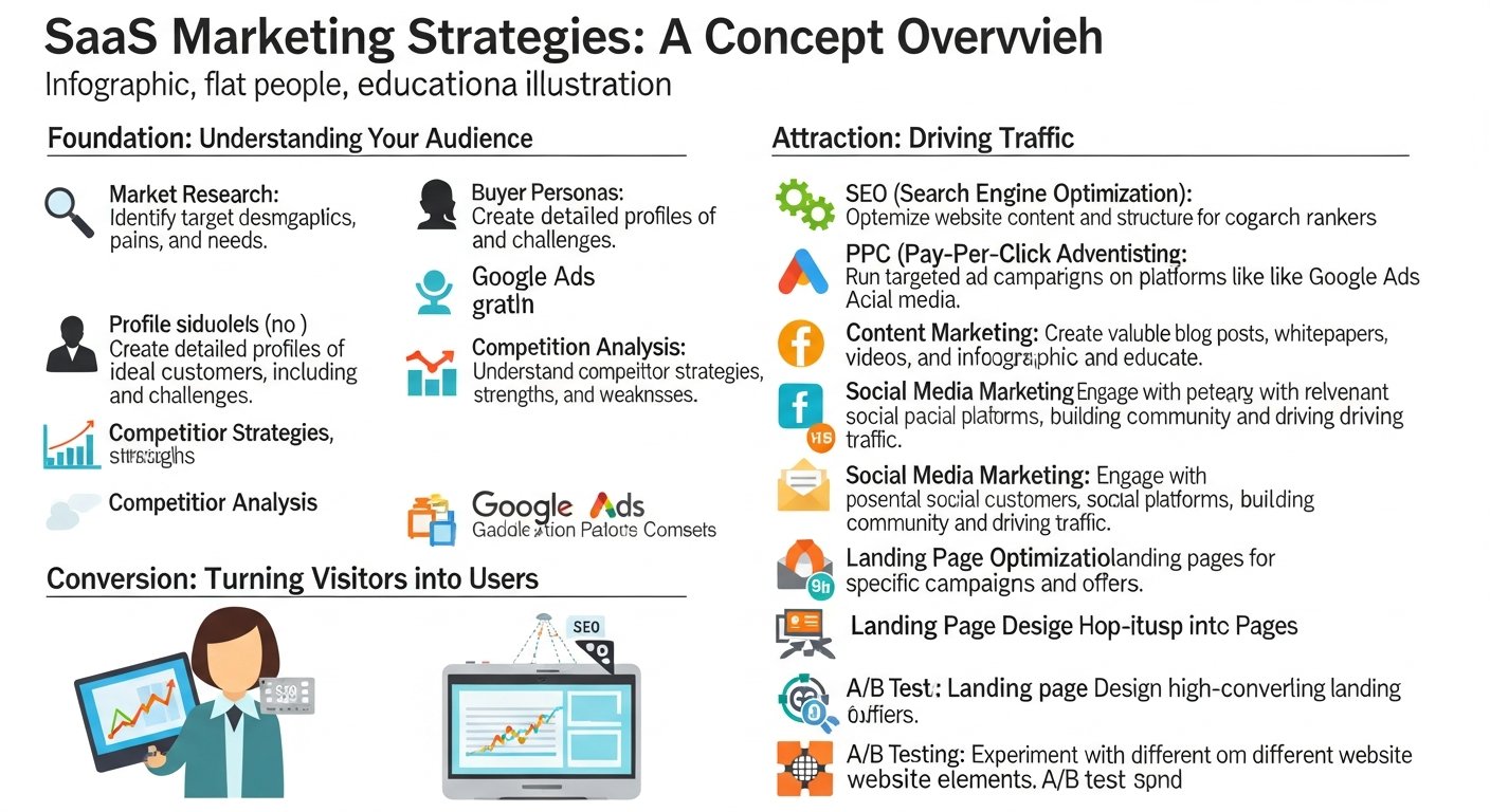 saas marketing strategies - featured illustration