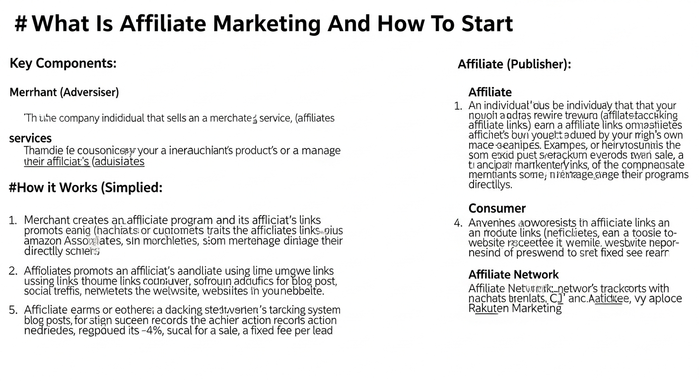 What Is Affiliate Marketing And How To Start