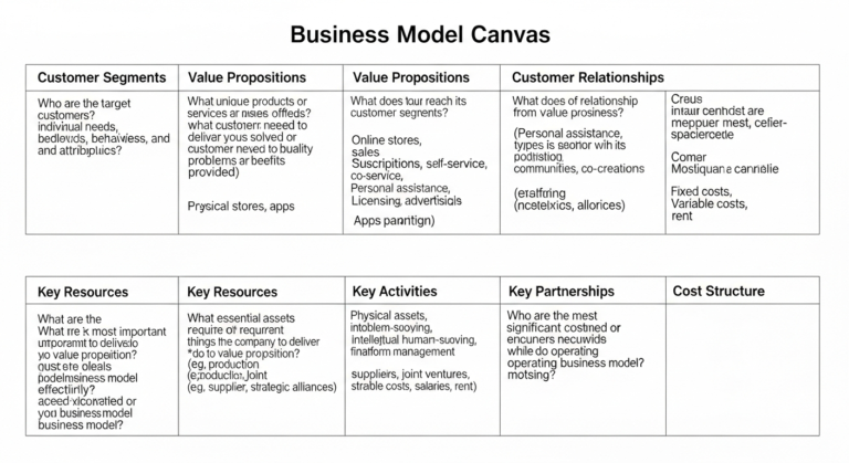 what is a business model canvas and how to use it