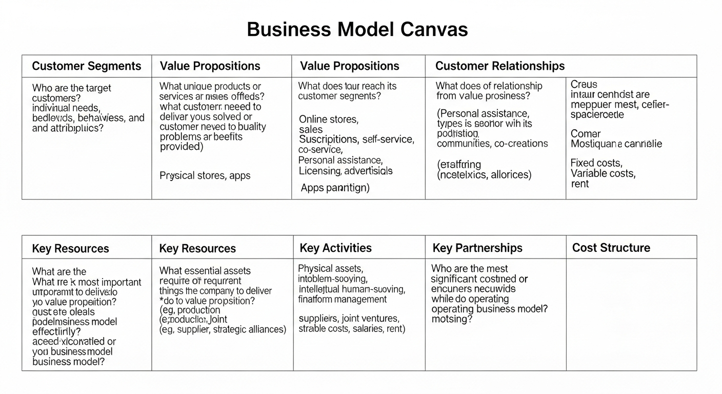 what is a business model canvas and how to use it
