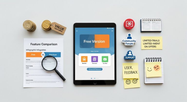 Featured illustration showing freemium model best practices for tech startups and digital marketing